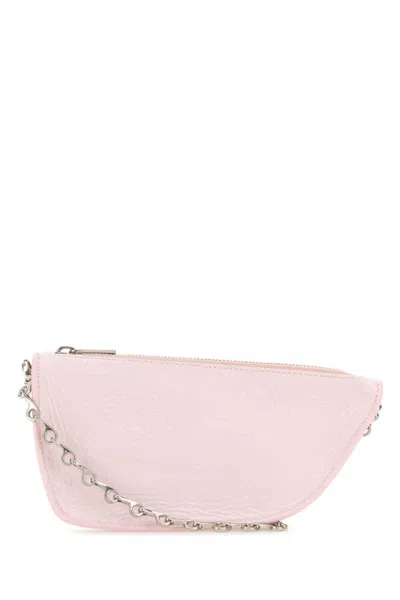 Burberry Mini Pink Leather Micro Shield Shoulder Handbag