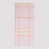 Burberry Check Pattern Wool Scarf In Pink