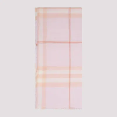 Burberry Light Pink Signature Pattern Scarf