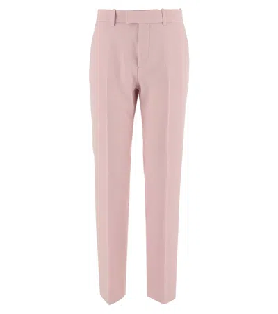 Burberry Light Pink Straight Flat Front Pant