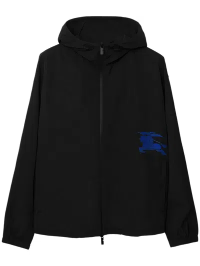 Burberry Lightweight Black Nylon Jacket With Hood