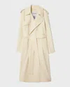 Burberry Lightweight Cashmere Wrap Coat In Candle