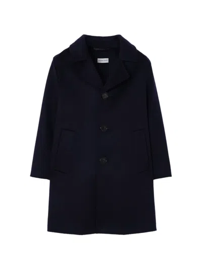 Burberry Kids' Lightweight Cashmere-blend Coat In Blue