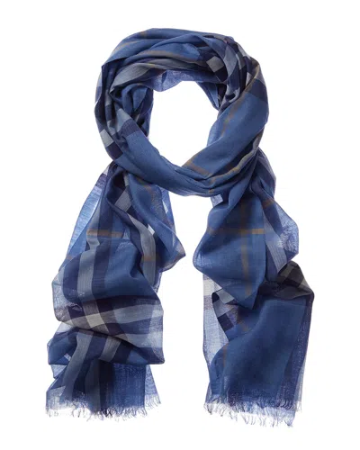 Burberry Lightweight Check Wool & Silk-blend Scarf