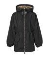 Burberry Windbreaker With Hood In Black