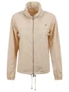 Burberry Lightweight High Collar Coat In Neutral
