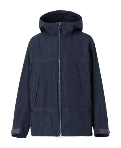 Burberry Lightweight Hooded Jacket In Black
