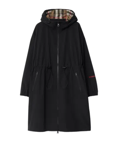 Burberry Lightweight Parka In Black