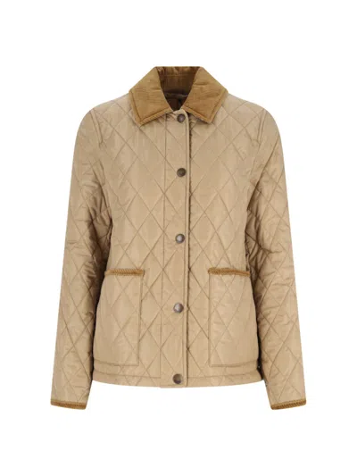 Burberry Lightweight Polyamide Jacket In Brown