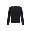 Burberry Crew Neck Knitwear With Distinctive Patterned Collar