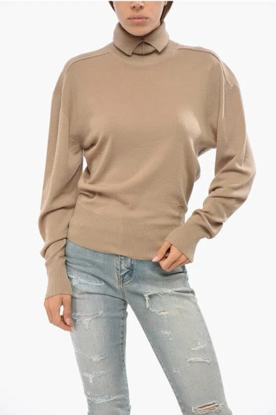 BURBERRY LIGHTWEIGHT WOOL TURTLENECK SWEATER