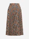 Burberry Embroidered Polyester Blend Skirt