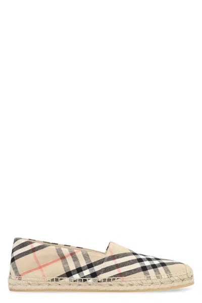 BURBERRY BURBERRY LINEN ESPADRILLES