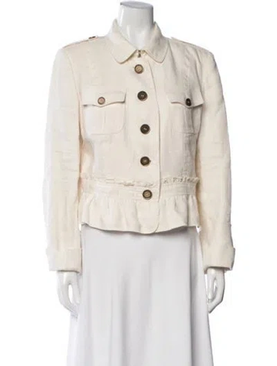 Pre-owned Burberry Linen Jacket In Neutrals