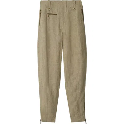 BURBERRY BURBERRY LINEN TAILORED TROUSERS
