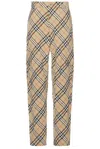 Burberry Wool Blend Trousers In Nude
