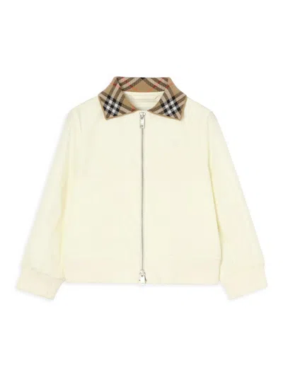 Burberry Cotton Hayfield Harrington Jacket In Neutral