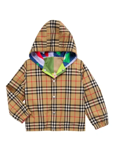Burberry Kids' Little Boy's & Boy's Reversible Check Jacket In Archive Beige Check