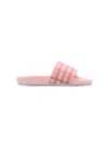 Burberry Chekc-pattern Slides In Multi