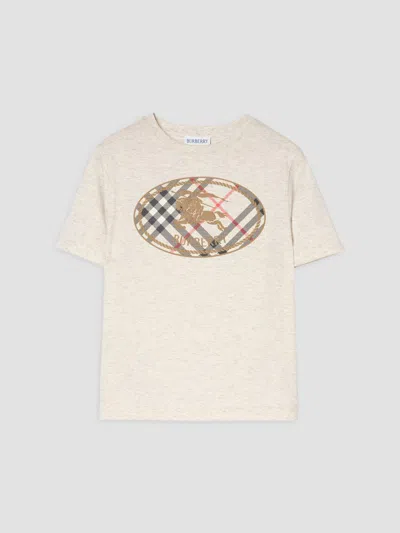 Burberry Kids' Little Girl's & Girl's Racheal Logo Graphic Cotton T-shirt In White