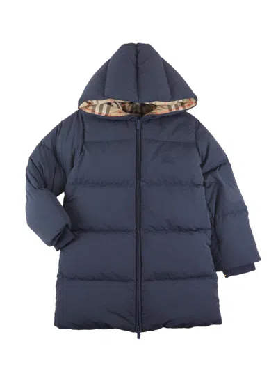 Burberry Little Kid's & Kid's Down Puffer Coat In Blue
