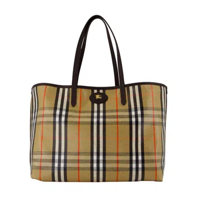 Burberry Ll Highlands Medium Shopper Bag In Sand