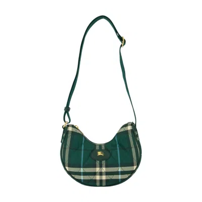 Burberry Ll Horseshoe Crossbody In Green