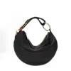 Burberry Knight Arc Mini Leather Shoulder Bag In Black