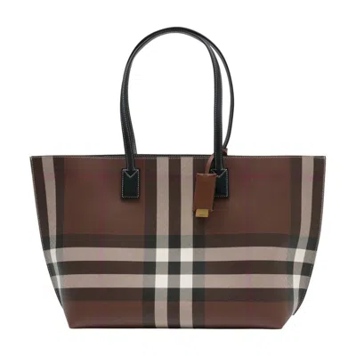 Burberry Ll Medium Shopper Bag In Brown