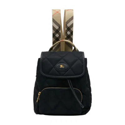 Burberry Ll Mini Backpack In Black