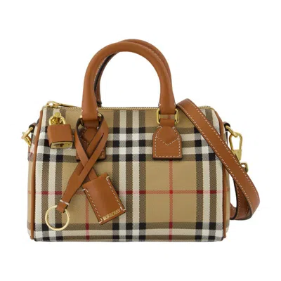Burberry Ll Mini Bowling Purse In Brown