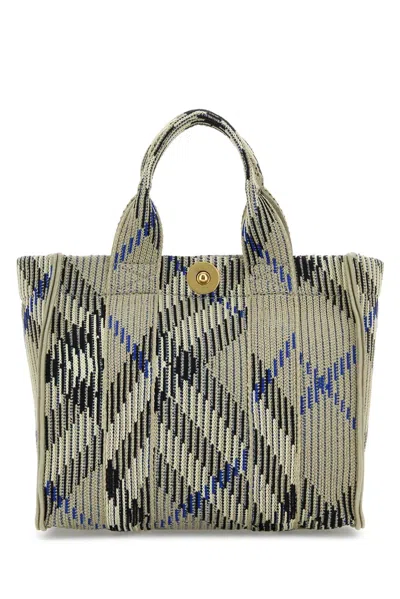 Burberry Ll Mn Knit Tote Ch4 In Multi