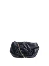 Burberry Ll Rose Clutch W/chain Slt In Black