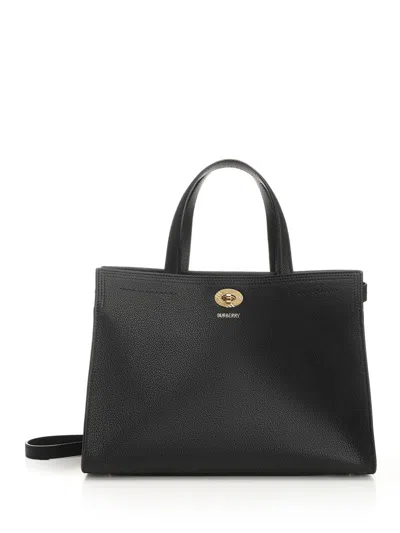 Burberry Ll Sm Cotswolds Tote Lgl Handbags Black