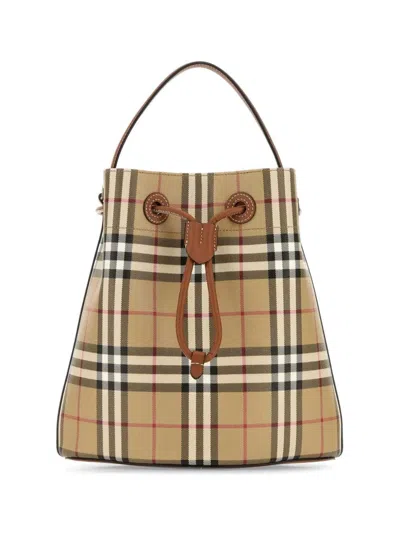 Burberry Ll Sm Drawstring  Bucket In Multi