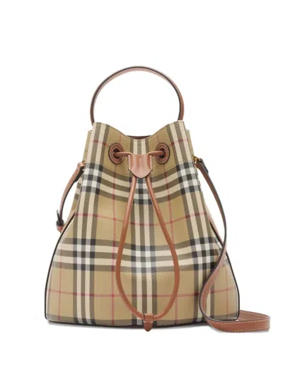 Burberry Ll Sm Drawstring Dfc In Brown