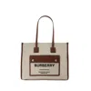 Burberry Small Freya Tote Bag In Neutrals