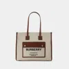 Burberry Ll Sm Pocket Dtl Ll6 Tote Bag In Beige