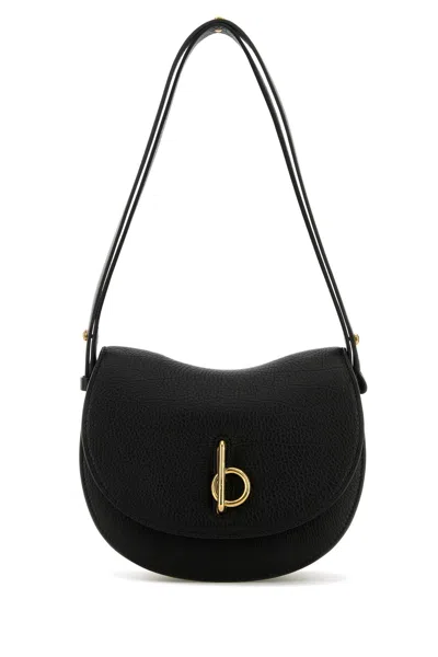BURBERRY BURBERRY BLACK LEATHER SMALL ROCKING HORSE SHOULDER BAG