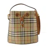 Burberry Ll Small Drawstring Purse In Brown