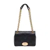 Burberry Black Quilted Crossbody Bag With Ekd Plaque On The Front And Chain-link Shoulder Strap In Leather Wo In Black