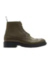 Burberry Loch Studded Wingtip Boot In Green
