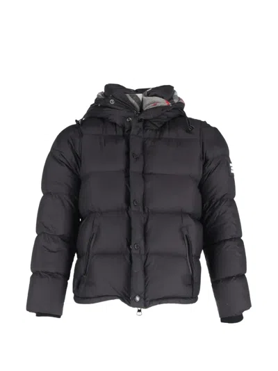 Pre-owned Burberry Logo-appliqué Puffer Jacket In Black