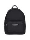 Burberry Men Black Backpack With Two Adjustable Shoulder Straps With Logo Lettering And Logoletterin