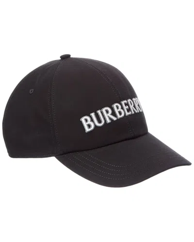 Burberry Logo Baseball Cap In Black