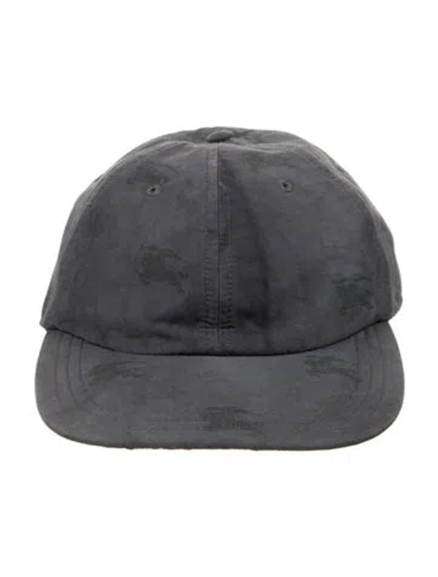 Pre-owned Burberry Logo Baseball Cap In Gray