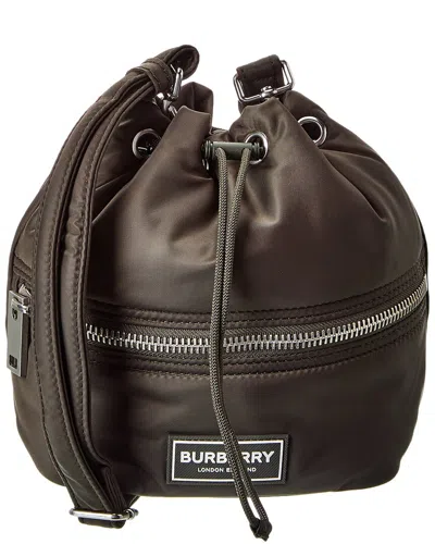 Burberry Logo Bucket Bag In Green