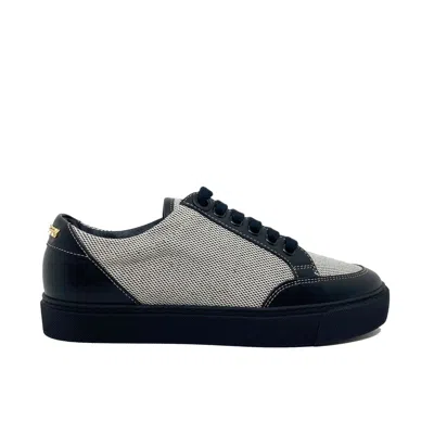 BURBERRY BURBERRY LOGO CANVAS SNEAKERS