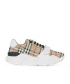 Burberry Vintage Check-pattern Touch-strap Sneakers In Brown