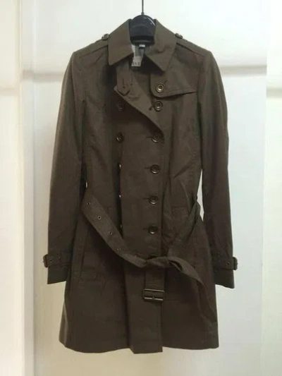Burberry Logo Coat In Black